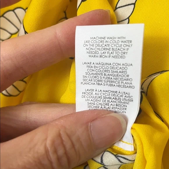 Like new CAbi Yellow Nautical Print Blouse - Picture 16 of 16
